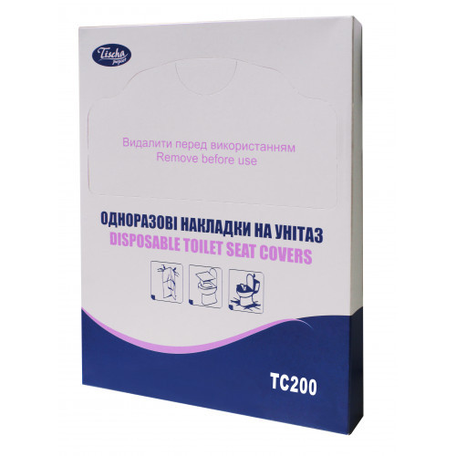 Одноразовые накладки на унитаз Мини 1/4 сложение 200шт Tisha Papier ТС-200 30971 - фото 1 - id-p1275908954