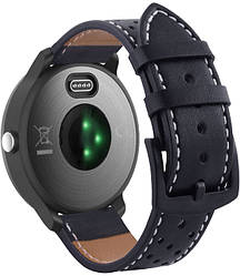 Шкіряний ремінець Classico для Garmin Vivoactive 3 Black (Гармин Вивоактив 3)