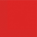 Серветки червоні 33х33см Марго 18 шт 3 шарові, фото 1