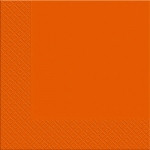 Серветки помаранчеві 33х33см Марго 18 шт 3 шарові, фото 1