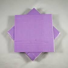 Серветки світло-фіолетові 33х33см Марго 18 шт 3 шарові Економ, фото 1