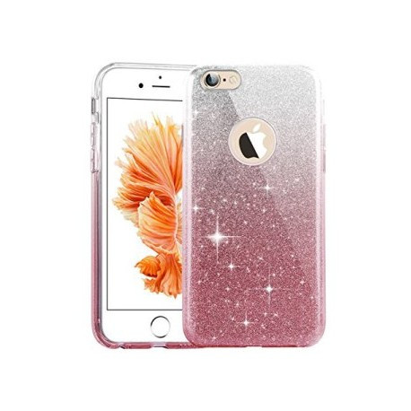 Силіконовий чохол Diamond з градієнтом для iPhone 7/8 Рожевий