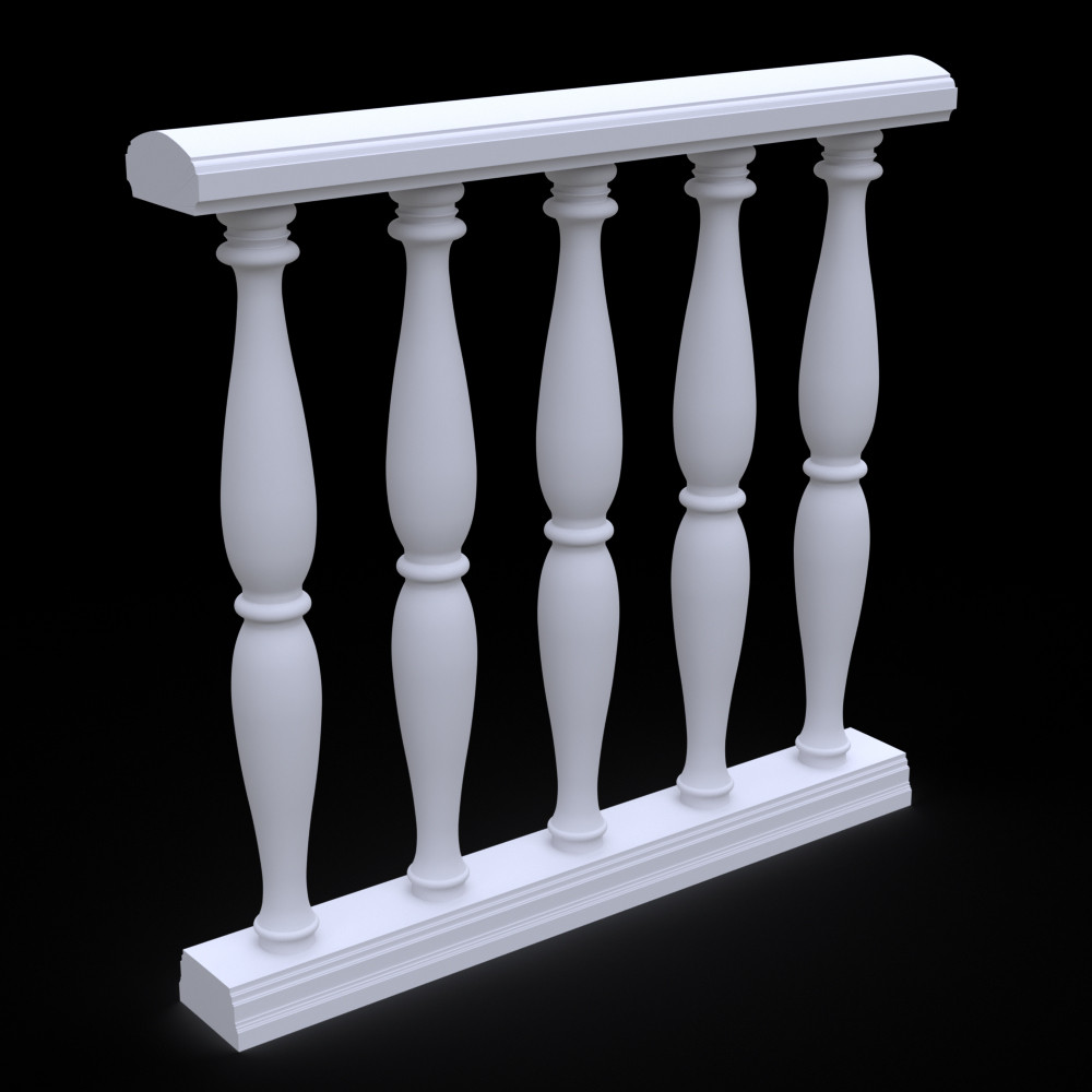 Балюстрада з гіпсу Гб-11 h960 мм., фото 1