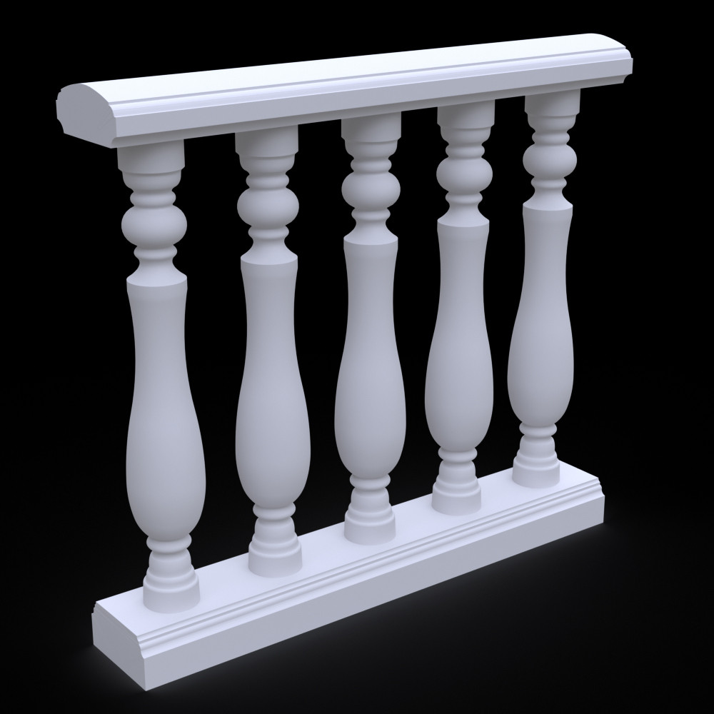 Балюстрада з гіпсу Гб-12 h920 мм., фото 1