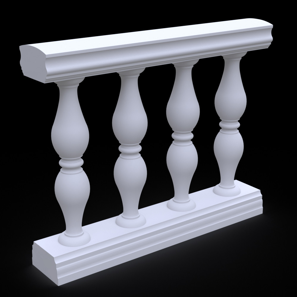 Балюстрада з гіпсу Гб-15 h820 мм., фото 1