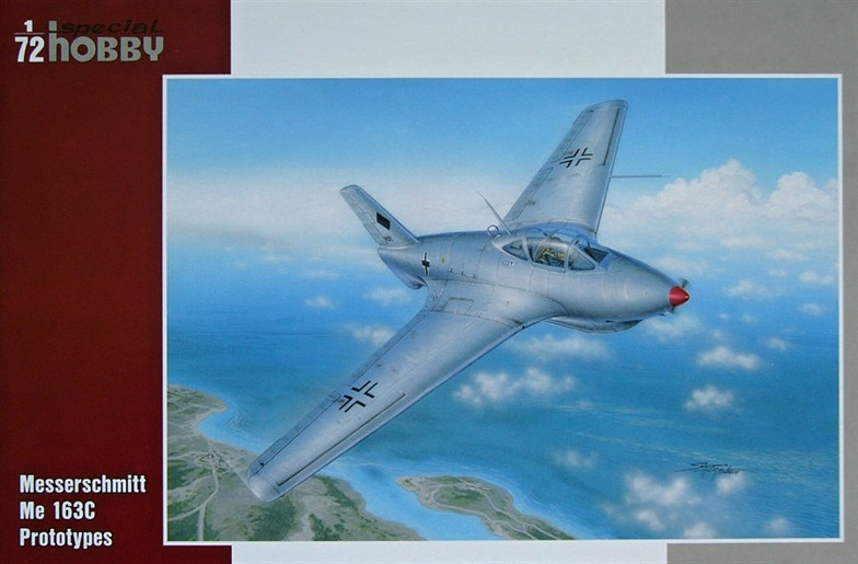 Пластикова модель 1/72 Special hobby 72258 Німецький реактивний винищувач Messerschmitt Me 163C "Prototypes"