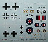 Пластикова модель 1/72 Special hobby 72258 Німецький реактивний винищувач Messerschmitt Me 163C "Prototypes", фото 3