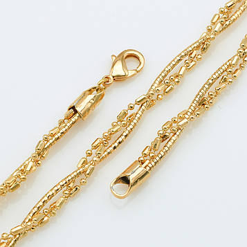 XUPING Ланцюжок Позолота 18 к Довжина 43 см, Ширина ~ 0.5 см