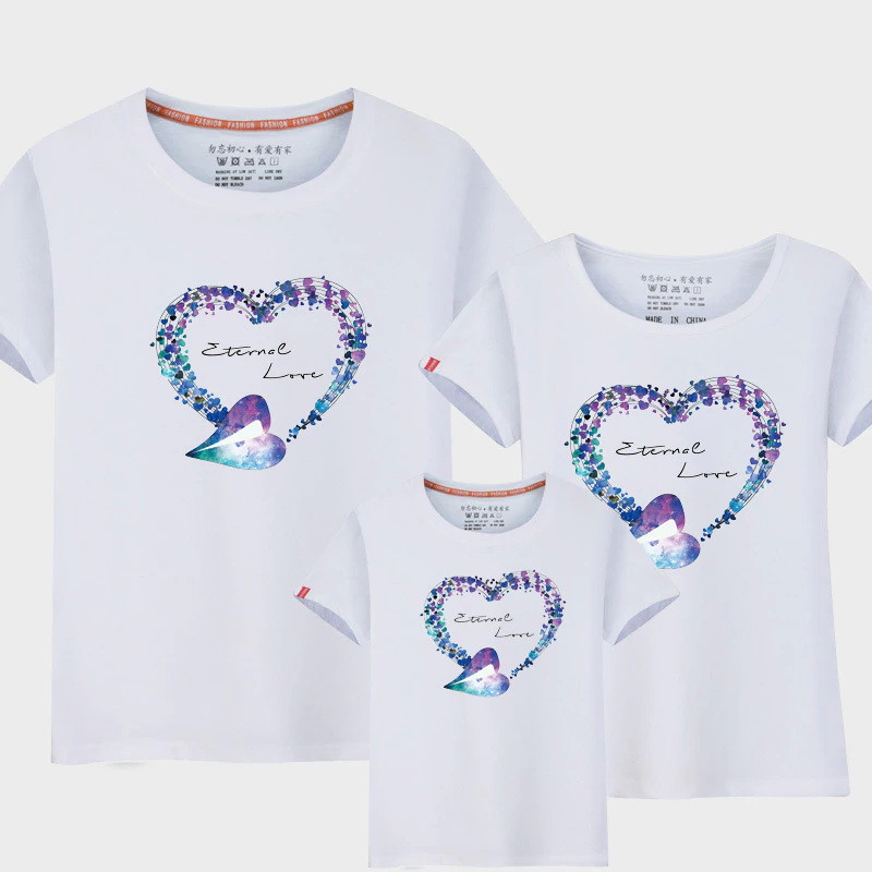 Футболки Фемілі Лук Family Look для всієї родини "Etemal love" Push IT