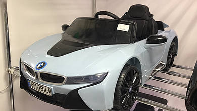 Дитячий електромобіль BMW i8, led-підсвітка днища, увімкнення фар окремо