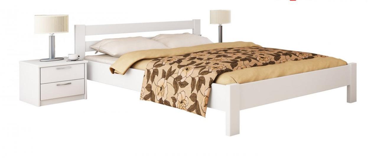 Ліжко дерев'яне без підіймального механізму на ламелях Рената на ніжках односпальне, двоспальна Естела, фото 1