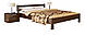 Ліжко дерев'яне без підіймального механізму на ламелях Рената на ніжках односпальне, двоспальна Естела, фото 8
