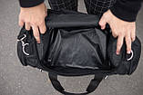 Спортивна чоловіча сумка через плече NIKE YELLOW для тренування і зали чорна, фото 10