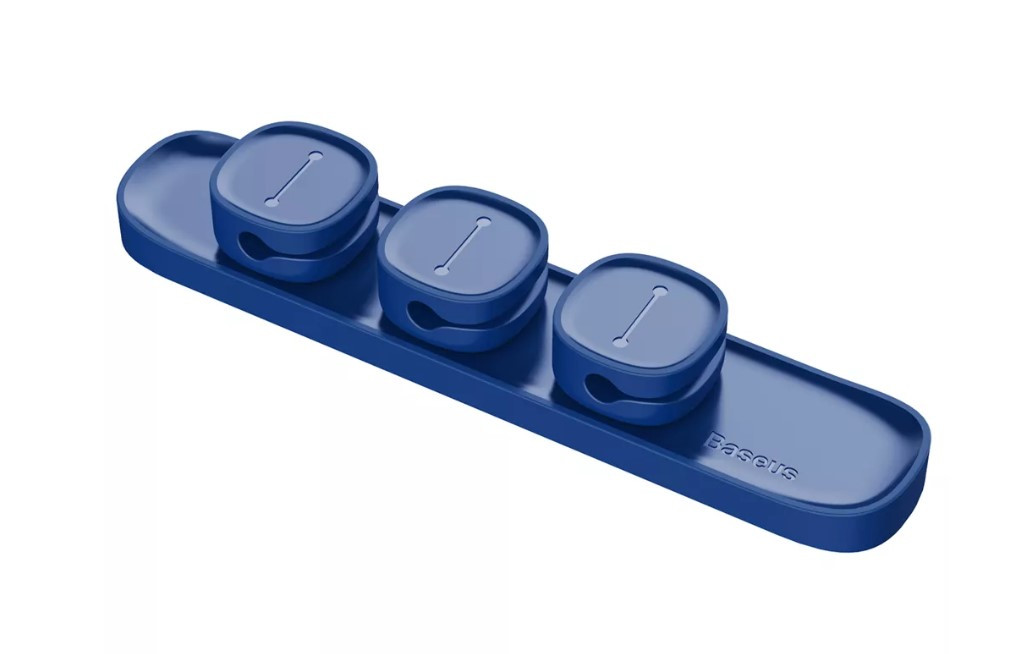 Тримач для проводів Baseus Peas Cable Clip Blue (ACWDJ-03)
