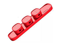 Держатель для проводов Baseus Peas Cable Clip Red (ACWDJ-09)