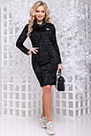 Плаття жіноче чорне вільного крою ангора травка, розміри M-XXL, фото 3