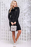 Плаття жіноче чорне вільного крою ангора травка, розміри M-XXL, фото 4