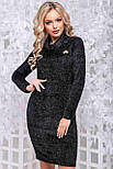 Плаття жіноче чорне вільного крою ангора травка, розміри M-XXL, фото 7
