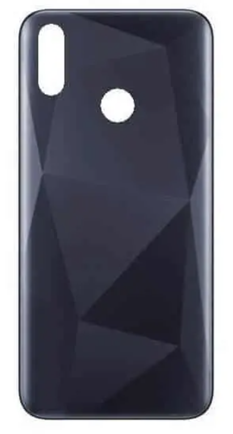 Задня кришка для Realme 3i, чорна, Diamond Black, фото 1