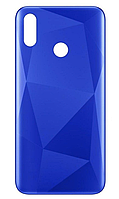 Задня кришка для Realme 3i, синя, Diamond Blue, оригінал