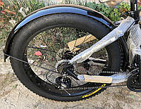 Металлические крылья для фэтбайка 26/4.0, щитки для велосипеда полноразмерные (внедорожник, fatbike) комплект