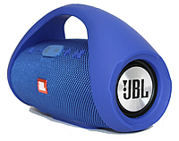 Портативная беспроводная Bluetooth колонка павербанк с MicroSD картой памяти, FM-Radio JBL BOOMS BOX E10 Синий