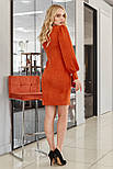 Ошатне жіноче стильне теракот обтисле, розміри S-XL, фото 5