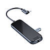 USB-хаб Baseus Multi-functional HUB (Type-C to 3xUSB3.0+HD4K+RJ45+PD) Deep gray (CAHUB-DZ0G), фото 3