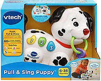 Интерактивная развивающая музыкальная игрушка щенок VTech Pull and Sing Puppy