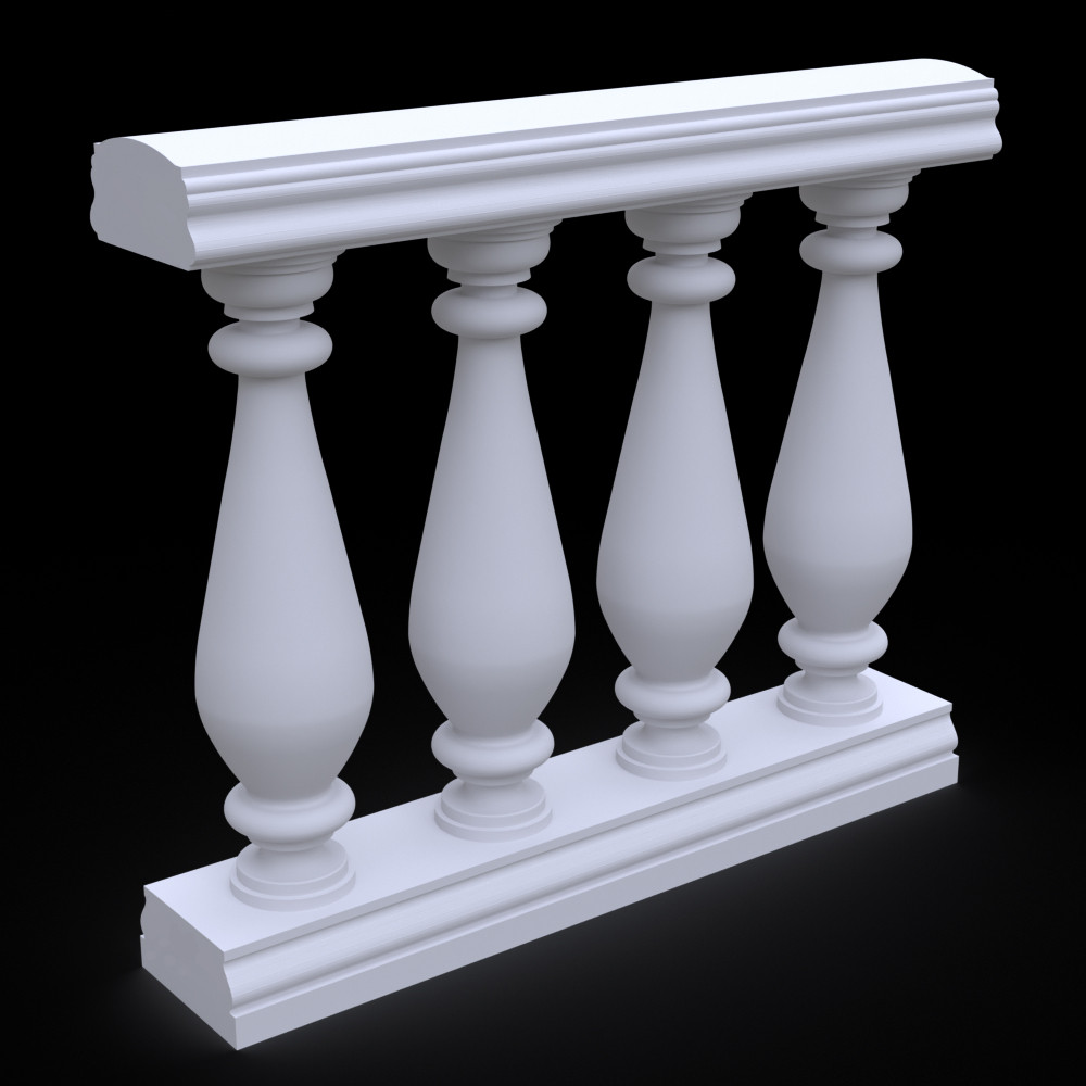 Балюстрада з гіпсу Гб-18 h860 мм., фото 1