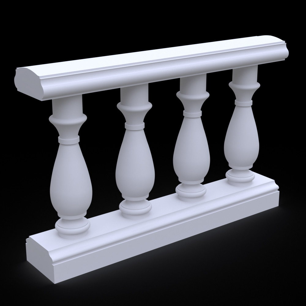 Балюстрада з гіпсу Гб-22 h640 мм., фото 1