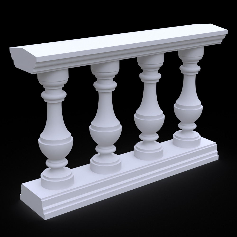 Балюстрада з гіпсу Гб-23 h675 мм., фото 1