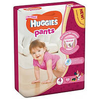 Підгузники-трусики Huggies Pants для дівчаток 4 (9-14 кг), Mega Pack 52 шт