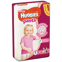 Підгузники-трусики Huggies Pants для дівчаток 5 (12-17 кг), Mega Pack 44 шт