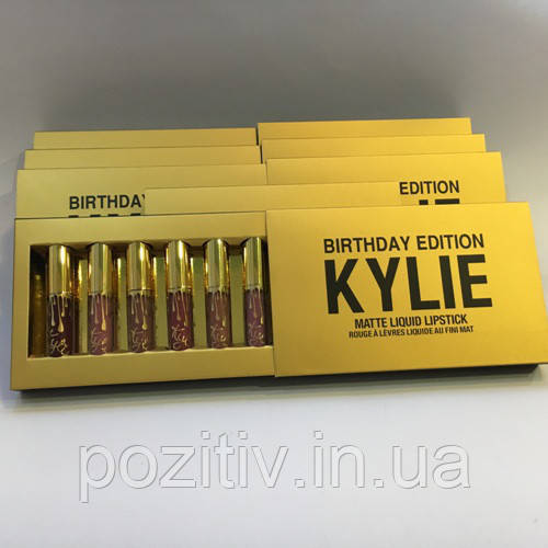 Набір матових помад Kylie Birthday Edition (Кайлі), фото 1