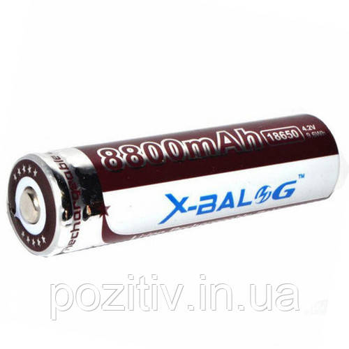 Акумулятор Li-Ion X-BALOG 18650 8800 mAh 4.2 V, фото 1