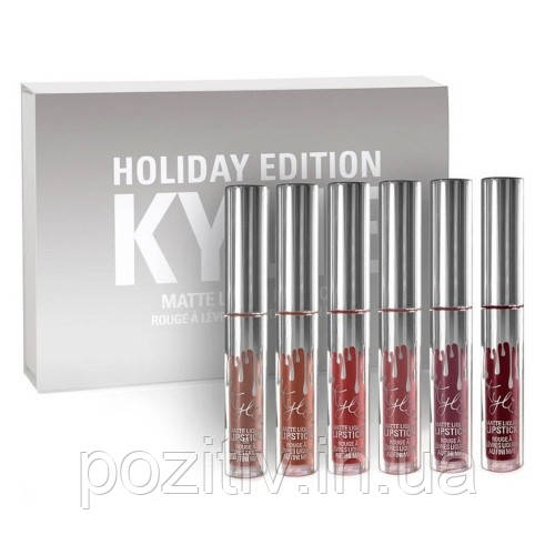 Набір матових помад Kylie Holiday Edition (Кайлі), фото 1