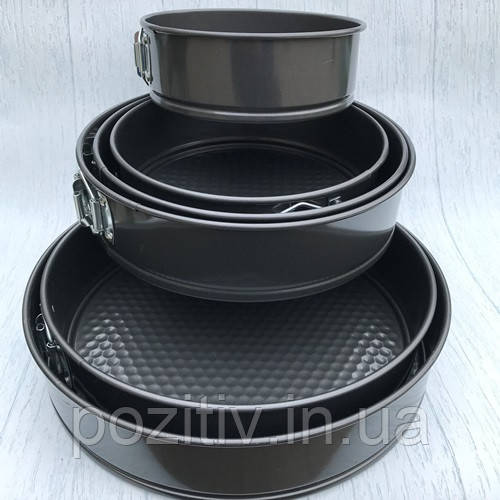 Набори форма для випічки тортів і бісквіту зі знімним дном (6 Шт.) 1279, фото 1