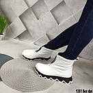 Шкіряні білі зимові черевики. Тільки 36 р-р, фото 3