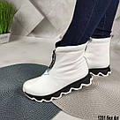 Шкіряні білі зимові черевики. Тільки 36 р-р, фото 6