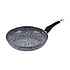 Сковорода з мармуровим покриттям Edenberg EB-9166 24 см 2.1 л скляна кришка Чорна, фото 7