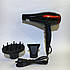 Фен для укладання волосся з насадками 3000w PM 2305, фото 3