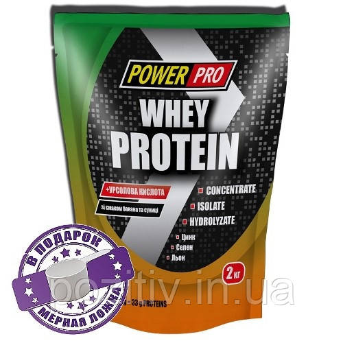 Протеїн Whey Protein Power Pro 2 кг (Банан суниця)