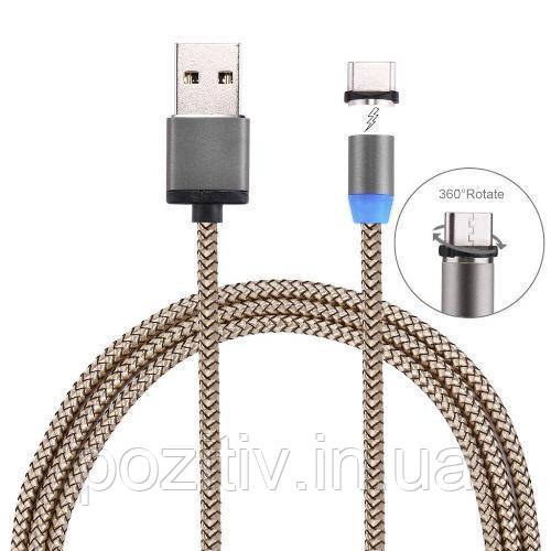 Кабель Usb магнітний 360° micro, iphone, кабель-перехідник, USB кабель, фото 1
