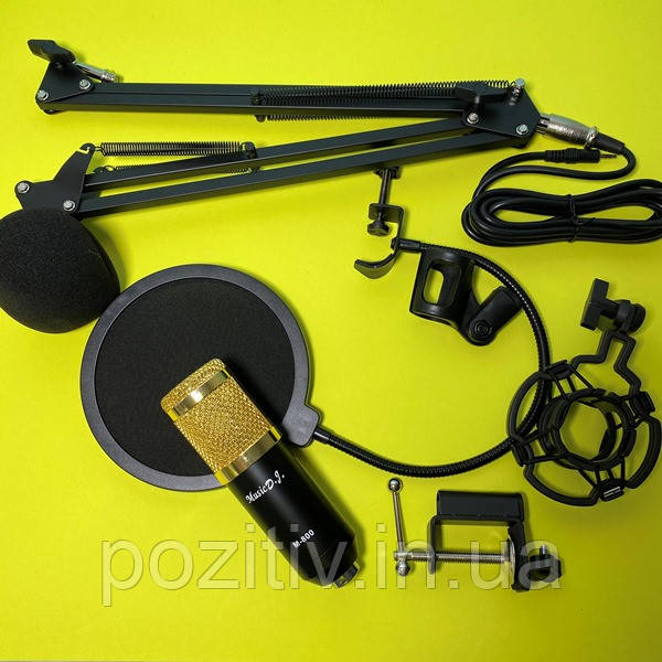 Студійний конденсаторний мікрофон Music D. J. UKC M-800, фото 1