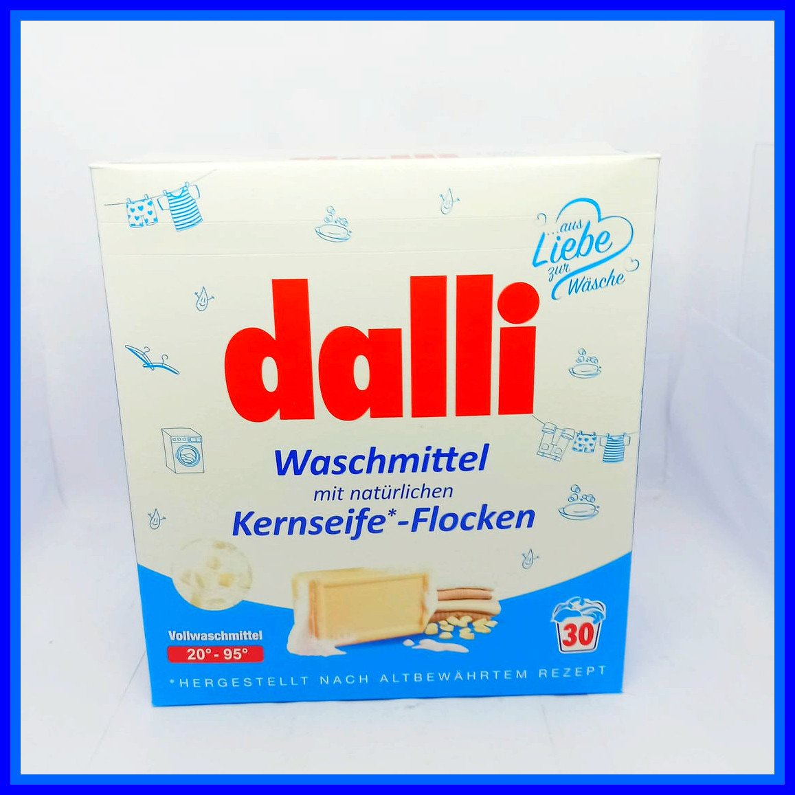 Пральний порошок Dalli Wäschemittel c мильними пластівцями, 1.95 кг (30 прань)