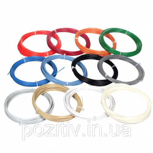Набір ПЛА PLA пластику для 3D ручки 3Doodler 10 м, фото 1