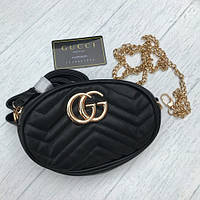 Жіноча сумочка Gucci Гуччі чорна