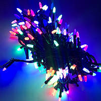 Гірлянда Кристал матовий 200 LED 10 м Мультикольорова новорічна