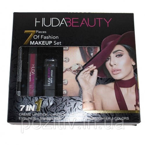 Набір HUDA BEAUTY 7 в 1 (Худа б'юті), фото 1